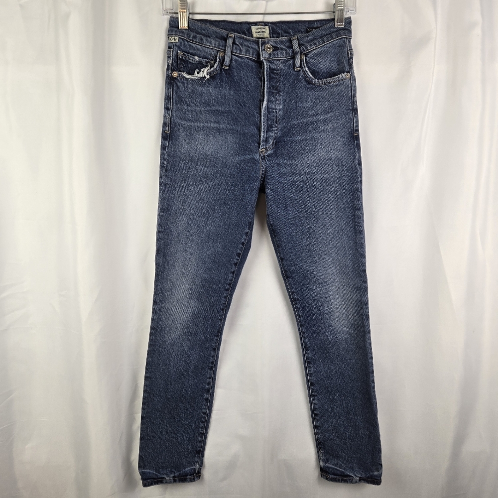 Citizens Of Humanity Olivia High Rise Slim Ankle Button Fly Denim Jeans Size 25